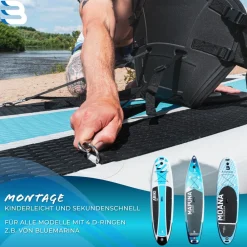SUP-Sitz, Kajaksitz für Stand Up Paddle, mit Paddel, ergonomisch, Schaumstoffpolster ^ Bluemarina New