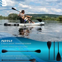 SUP-Sitz, Kajaksitz für Stand Up Paddle, mit Paddel, ergonomisch, Schaumstoffpolster ^ Bluemarina New