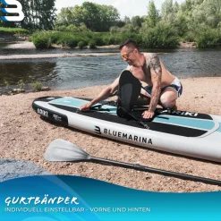 SUP-Sitz, Kajaksitz für Stand Up Paddle, mit Paddel, ergonomisch, Schaumstoffpolster ^ Bluemarina New