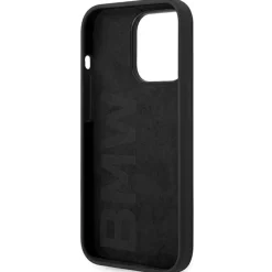 BMW Silicone Metal Logo Apple iPhone 14 Pro Hard Case Cover Schwarz Hot