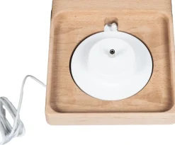 BOARTI Kinderregal Tier Löwe | hängend für Toniebox und Tonie Figuren | platzsparendes Regal | H. 42 x B. 32 x T. 19 | Wandregal Musikbox Figuren Aufbewahrung Magneteinsätzen | Aufbewahrungsregal Holz Wolken Gelb Sale