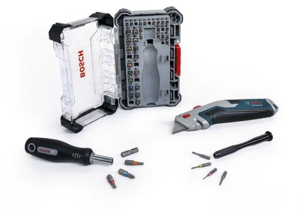 Bosch Precision Bit-Set 42tlg + Universal Teppichmesser ^ Robert Bosch Power Tools GmbH Clearance