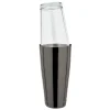 ich-zapfe Boston Shaker 28oz. - Edelstahl - GMB - Gunmetal black mit original amerikanischen Mixing Glas Outlet