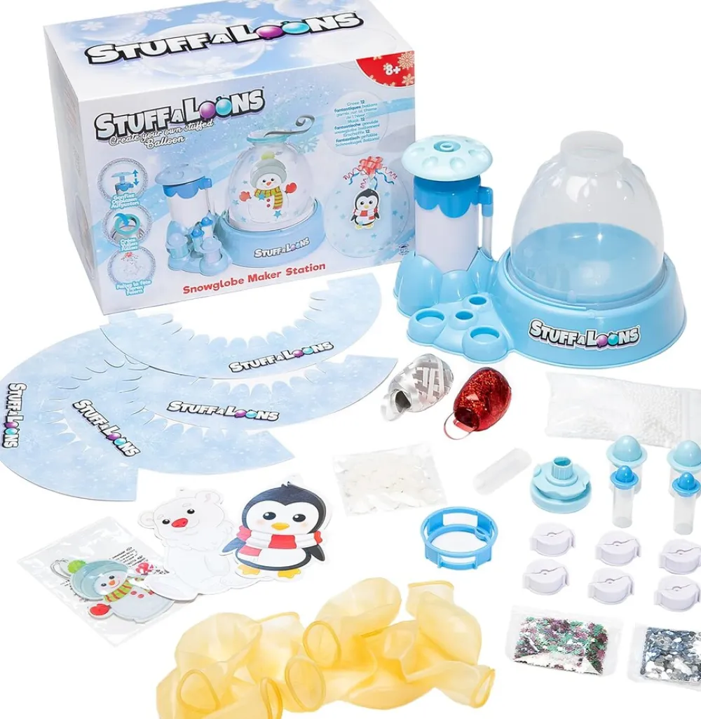 BOTI Stuffaloons Schneekugel Ballon Station Set – Bastelspaß mit 12 Ballons ab 8 Clearance