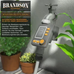 Brandson Bewässerungscomputer, digital, 1 bis 240 Min, LED-Display Discount