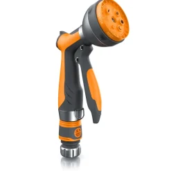 Garten Handbrause 7 Sprühprofile - Gartenbrause für Gartenschlauch - Spritzpistole Pistolengriff mit Halteclip - 1-8 bar Wasserdruck ^ Brandson Clearance