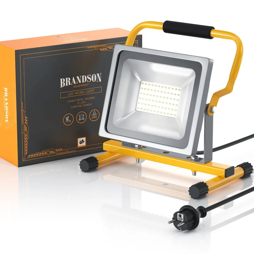 LED Baustrahler für Innen- und Außenbereich 30W / 2500 Lumen / IP65 (wasserfest) ^ Brandson