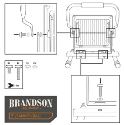 LED Baustrahler für Innen- und Außenbereich 30W / 2500 Lumen / IP65 (wasserfest) ^ Brandson