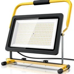 Brandson LED Baustrahler, 150 W, Arbeitsleuchte, warmweiß, robust Hot