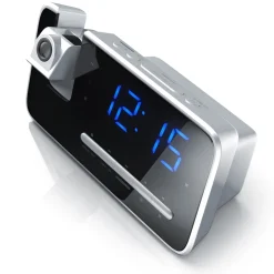 Brandson Radiowecker, FM Radio Wecker, Projektionsanzeige, 4,7" LED-Display, Auto/OFF-Dimmer New