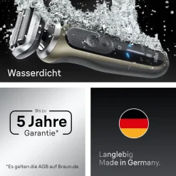Series 7 Elektrorasierer 72-C1200s Herrenrasierer (Akkubetrieb, 360° SkinFlex Kopf, 3 Rasiermodi, kabellose Laufzeit bis zu 60 Min., 100% wasserdicht, hergestellt in Deutschland, Reiseetui, Ladegerät, Reinigungsbürste, Präzisionstrimmer-Aufsatz) ^ Braun Online
