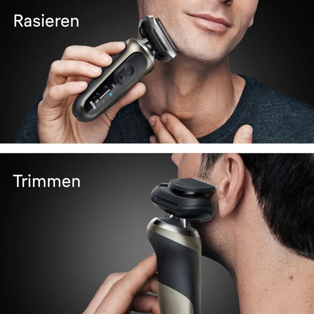 Series 7 Elektrorasierer 72-C1200s Herrenrasierer (Akkubetrieb, 360° SkinFlex Kopf, 3 Rasiermodi, kabellose Laufzeit bis zu 60 Min., 100% wasserdicht, hergestellt in Deutschland, Reiseetui, Ladegerät, Reinigungsbürste, Präzisionstrimmer-Aufsatz) ^ Braun Online