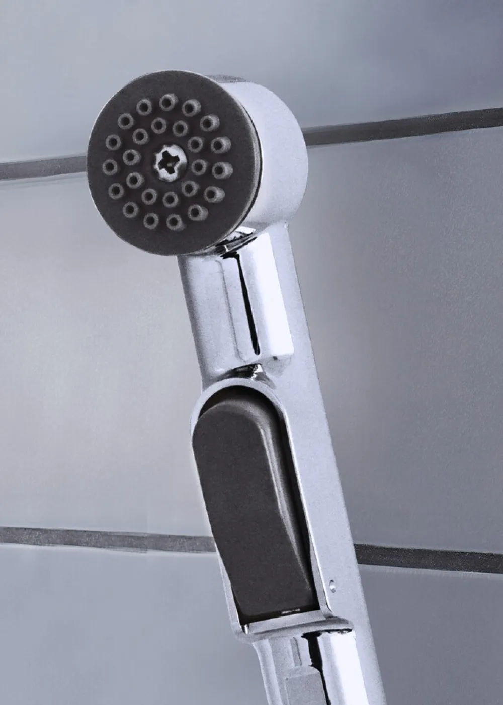Brausekopf Santa Cruz mit Wandhalterung und Start-Stop ^ Ridder Best