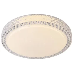 Badria LED Wand- und Deckenleuchte 58cm weiß Innenleuchten,Deckenleuchten,-funktional | 1x 60W LED integriert, (Lichtstrom: 4800lm, Lichtfarbe: 3000-6000K) | Steuerbar über Fernbedienung / S ^ Brilliant Outlet