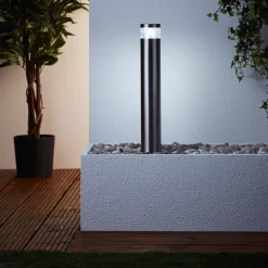Brilliant Lampe Avon LED Außensockelleuchte 50cm edelstahl | 1x 6W LED integriert (SMD), (180lm, 6500K) | IP-Schutzart: 44 - spritzwassergeschützt Best