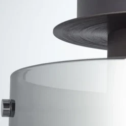 Lampe Beth Deckenleuchte 20cm Kaffee/rauchglas | 1x A60, E27, 60W, g.f. Normallampen n. ent. | Für LED-Leuchtmittel geeignet | Dimmbar bei Verwendung geeigneter Leuchtmittel ^ Brilliant Online