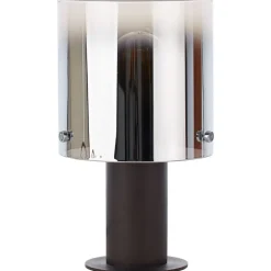Lampe Beth Tischleuchte Kaffee/rauchglas | 1x A60, E27, 60W, g.f. Normallampen n. ent. | Mit Schnurzwischenschalter | Für LED-Leuchtmittel geeignet ^ Brilliant Best