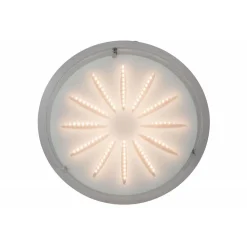 Brilliant Lampe Cathleen LED Wand- und Deckenleuchte 33cm chrom | 1x 15W LED integriert (SMD), (1565lm, 3000K) | Funktionale Deckenleuchte, 33cm Durchmesser Hot