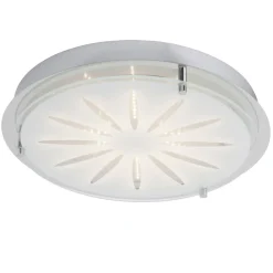 Brilliant Lampe Cathleen LED Wand- und Deckenleuchte 33cm chrom | 1x 15W LED integriert (SMD), (1565lm, 3000K) | Funktionale Deckenleuchte, 33cm Durchmesser Hot