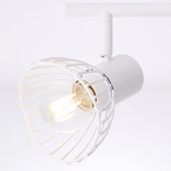 Brilliant Lampe Elhi Spotrohr 2flg weiß | 2x D45, E14, 40W, geeignet für Tropfenlampen (nicht enthalten) | Köpfe schwenkbar Clearance