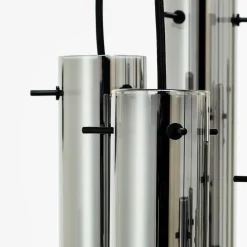 Brilliant Lampe Glasini Pendelleuchte 14flg schwarz matt/rauchglas Metall/Holz schwarz 14x C35, E14, 25 W Sale