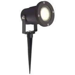 Brilliant Lampe Janko LED Außenerdspieß 32cm schwarz | 1x LED-PAR51, GU10, 3W LED-Reflektorlampe inklusive, 250lm, 3000K | IP-Schutzart: 44 - spritzwassergeschützt | Energiesparend und langlebig durch