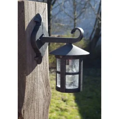 Lampe Jordy Außenwandleuchte hängend schwarz-rost-braun/gewischt | 1x A60, E27, 60W, geeignet für Normallampen (nicht enthalten) | IP-Schutzart: 44 - spritzwassergeschützt ^ Brilliant New