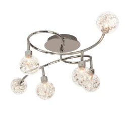 Lampe Joya Deckenspot 6flg chrom | 6x QT14, G9, 33W, geeignet für Stiftsockellampen (nicht enthalten) | Köpfe schwenkbar ^ Brilliant Online