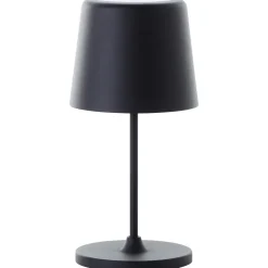 Lampe Kaami LED Außentischleuchte 37cm schwarz matt Metall/Bambus schwarz 2 W LED integriert ^ Brilliant