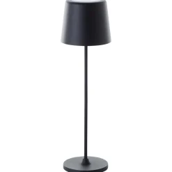 Lampe Kaami LED Außentischleuchte 37cm schwarz matt Metall/Bambus schwarz 2 W LED integriert ^ Brilliant