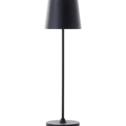 Lampe Kaami LED Außentischleuchte 37cm schwarz matt Metall/Bambus schwarz 2 W LED integriert ^ Brilliant