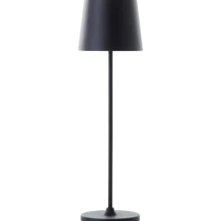 Lampe Kaami LED Außentischleuchte 37cm schwarz matt Metall/Bambus schwarz 2 W LED integriert ^ Brilliant