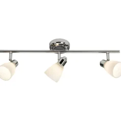 Lampe Kensington Spotrohr 3flg chrom/weiß | 3x QT14, G9, 28W, geeignet für Stiftsockellampen (nicht enthalten) | IP-Schutzart: 44 - spritzwassergeschützt ^ Brilliant Clearance