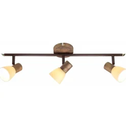 Lampe Luca Spotrohr 3flg altkupfer/champagner | 3x R50, E14, 40W, geeignet für Reflektorlampen (nicht enthalten) | Köpfe schwenkbar ^ Brilliant Sale