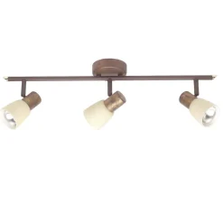 Lampe Luca Spotrohr 3flg altkupfer/champagner | 3x R50, E14, 40W, geeignet für Reflektorlampen (nicht enthalten) | Köpfe schwenkbar ^ Brilliant Sale