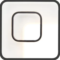 Brilliant Lampe, Merapi LED Deckenleuchte 40x40cm weiß/schwarz, 1x LED integriert, 34W LED integriert, (3600lm, 3000K), Energiesparend und langlebig durch LED-Einsatz Clearance