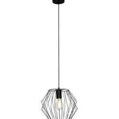 Brilliant Lampe Noris Pendelleuchte 28cm schwarz | 1x A60, E27, 60W, g.f. Normallampen n. ent. | Für LED-Leuchtmittel geeignet | Dimmbar bei Verwendung geeigneter Leuchtmittel