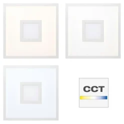Brilliant Lampe Odella LED Deckenaufbau-Paneel 40x40cm weiß | 1x 25W LED integriert, (2480lm, 2700-6500K) | RGB-Dekolicht für farbenfrohe Akzentbeleuchtung Sale