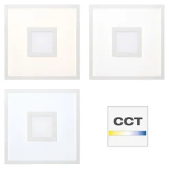 Brilliant Lampe Odella LED Deckenaufbau-Paneel 40x40cm weiß | 1x 25W LED integriert, (2480lm, 2700-6500K) | RGB-Dekolicht für farbenfrohe Akzentbeleuchtung Sale