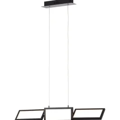 Lampe, Ranut LED Pendelleuchte 3flg schwarz, 3x LED integriert, 11.3W LED integriert, (1067lm, 3000K), In 3 Stufen über Wandschalter dimmbar ^ Brilliant New
