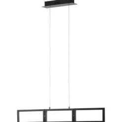 Lampe, Ranut LED Pendelleuchte 3flg schwarz, 3x LED integriert, 11.3W LED integriert, (1067lm, 3000K), In 3 Stufen über Wandschalter dimmbar ^ Brilliant New