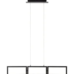 Lampe, Ranut LED Pendelleuchte 3flg schwarz, 3x LED integriert, 11.3W LED integriert, (1067lm, 3000K), In 3 Stufen über Wandschalter dimmbar ^ Brilliant New
