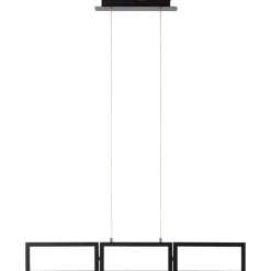 Lampe, Ranut LED Pendelleuchte 3flg schwarz, 3x LED integriert, 11.3W LED integriert, (1067lm, 3000K), In 3 Stufen über Wandschalter dimmbar ^ Brilliant New