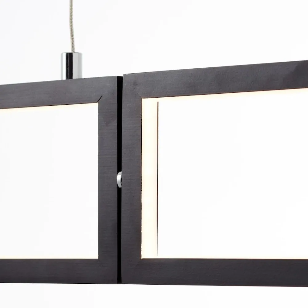 Lampe, Ranut LED Pendelleuchte 3flg schwarz, 3x LED integriert, 11.3W LED integriert, (1067lm, 3000K), In 3 Stufen über Wandschalter dimmbar ^ Brilliant New
