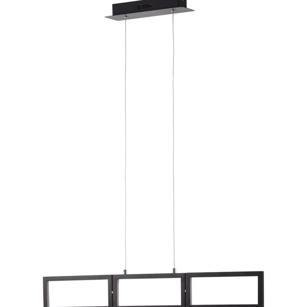 Lampe, Ranut LED Pendelleuchte 3flg schwarz, 3x LED integriert, 11.3W LED integriert, (1067lm, 3000K), In 3 Stufen über Wandschalter dimmbar ^ Brilliant New