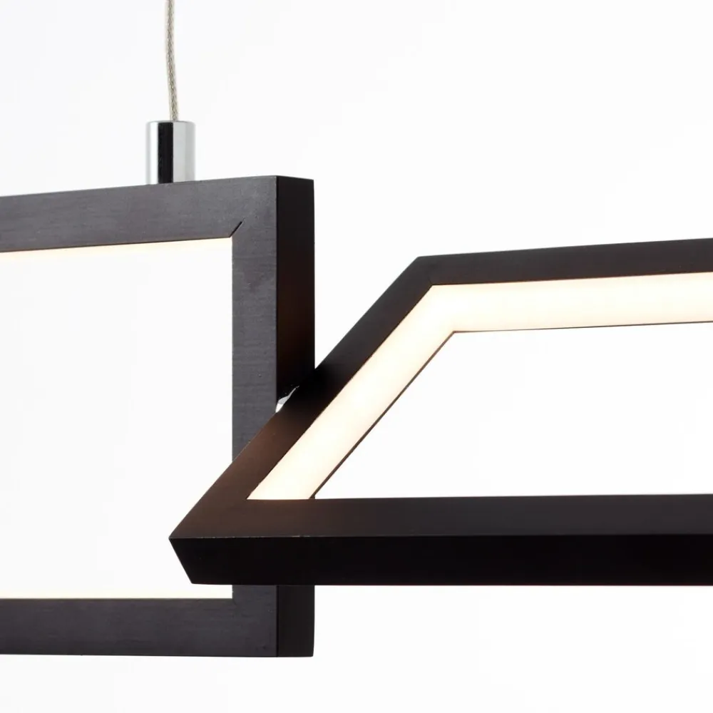 Lampe, Ranut LED Pendelleuchte 3flg schwarz, 3x LED integriert, 11.3W LED integriert, (1067lm, 3000K), In 3 Stufen über Wandschalter dimmbar ^ Brilliant New