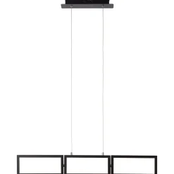 Lampe, Ranut LED Pendelleuchte 3flg schwarz, 3x LED integriert, 11.3W LED integriert, (1067lm, 3000K), In 3 Stufen über Wandschalter dimmbar ^ Brilliant New