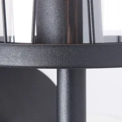 Brilliant Lampe Reed Außenwandleuchte stehend schwarz matt | 1x A60, E27, 60W, geeignet für Normallampen (nicht enthalten) | IP-Schutzart: 44 - spritzwassergeschützt Hot