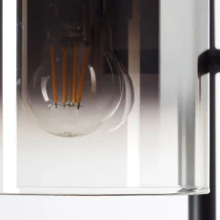 Lampe Simonis Standleuchte 3flg schwarz/rauchglas Aluminium/Metall schwarz 3x A60, E27, 52 W ^ Brilliant Best