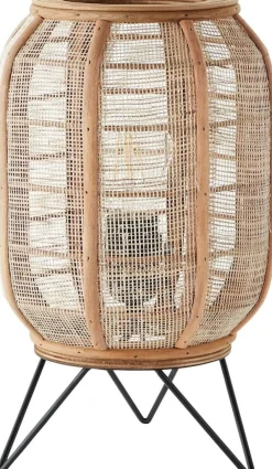 Brilliant Lampe, Tanah Tischleuchte schwarz/natur, 1x A60, E27, 42W, Mit Schnurzwischenschalter Clearance
